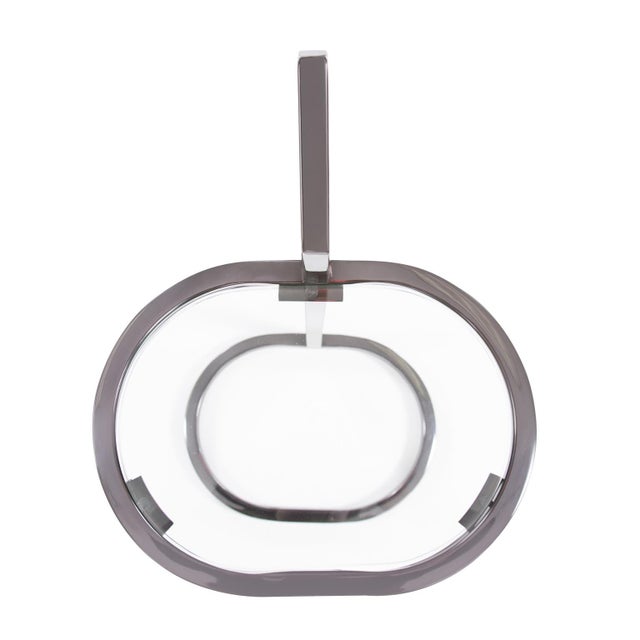 Oval Stainless Steel Drink Table For Sale In Chicago - Image 6 of 9