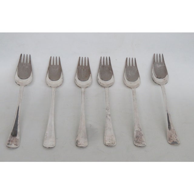 Epns Sheffield England El Silver Plated Party Sporks With Serrated Edge 5005b For Sale - Image 9 of 13