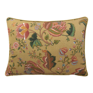 Designer Trailing Botanical Floral Feather/Down Pillow