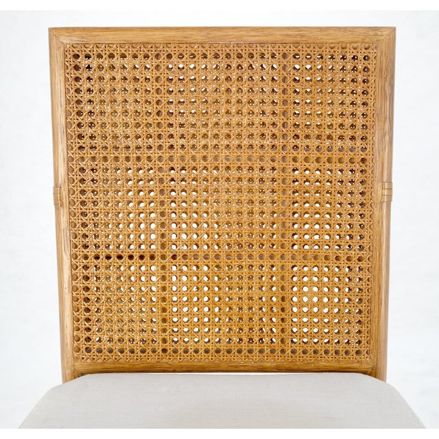 Set of 6 Mid Century Modern McGuire Cane 7 Rattan Dining Chairs MINT For Sale - Image 6 of 15