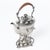 Silverplated Tilting Spirit Kettle/Teapot with burner made in England in the early 20th Century.