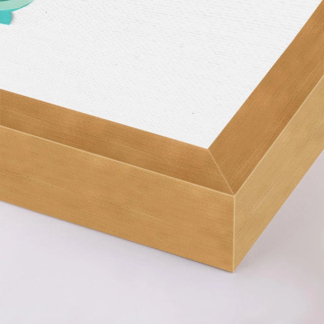 DESCRIPTION: Fair Lady 2 by Virginia Chamlee in Gold Framed Paper, Small Art Print SPECIFICATIONS: Type: Framed Paper....