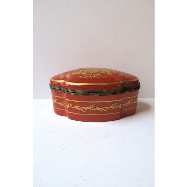 French Porcelain Jewelry Box For Sale - Image 11 of 12