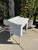 Late 20th Century Vintage White Wicker Writing Desk / Vanity Table With Drawer For Sale - Image 5 of 15