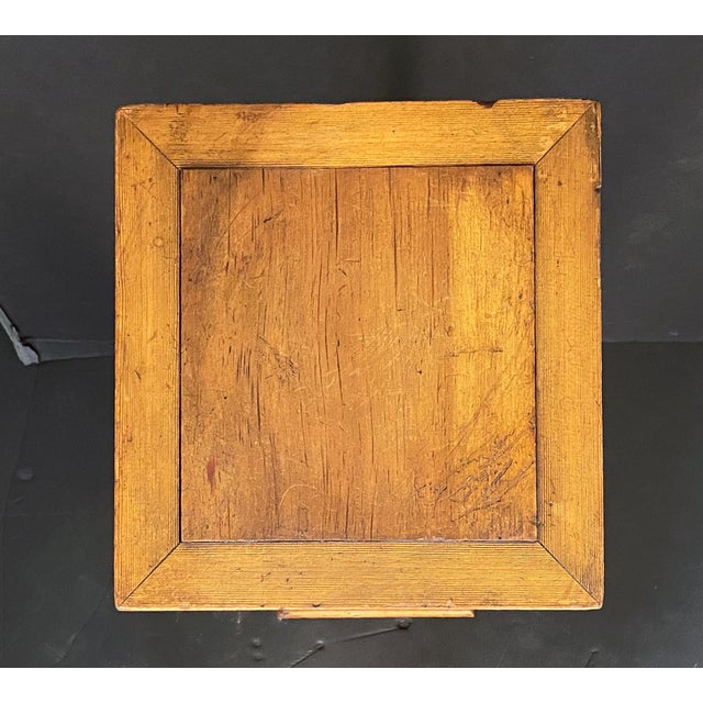 Cinnamon Column Pedestal Plinth Stands of Long-Leaf Pine From England - Two Available For Sale - Image 8 of 11