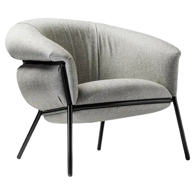 Fabric and Iron Grasso Armchair by Stephen Burks for BD For Sale