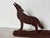 Vintage Southwest Howling Coyote and Cactus Brutalist Metal Sculpture For Sale - Image 4 of 7