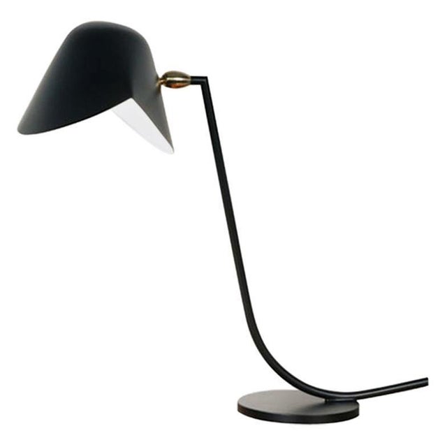 Mid-Century Modern Black Antony Table Lamp from Serge Mouille For Sale - Image 10 of 10