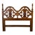 Vintage Thomasville Spanish Mediterranean Carved Wood Queen Headboard For Sale