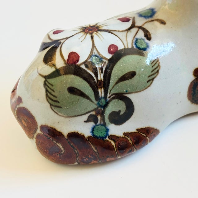 Ceramic Vintage Ken Edwards Pottery Cat - Mexican Folk Art Pottery For Sale - Image 7 of 10