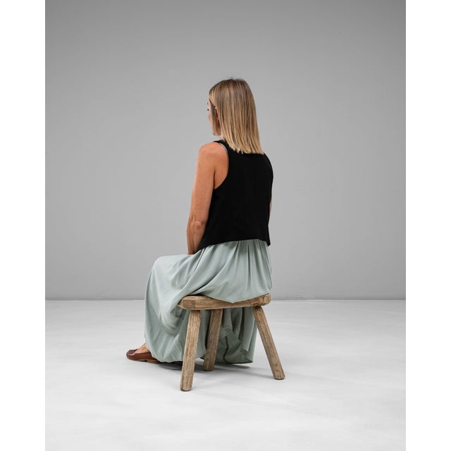 French Provincial 20th Century French Oak Tripod Stool For Sale - Image 3 of 18