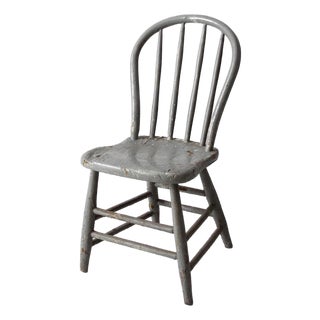 Antique Farmhouse Spindle Back Chair For Sale