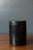 Vintage Black Leather Organizing Cylinder Storage Container Bins, Italy 1970's For Sale - Image 10 of 12