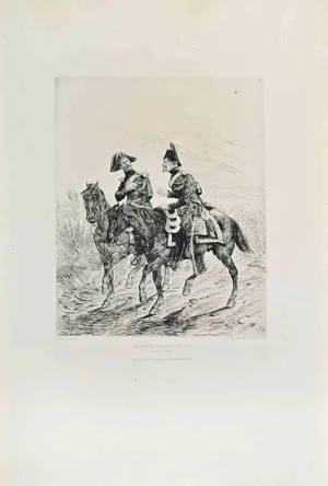 Henry-Louis Dupray, Brigadier Vous Avez Raison, Etching, 1870s