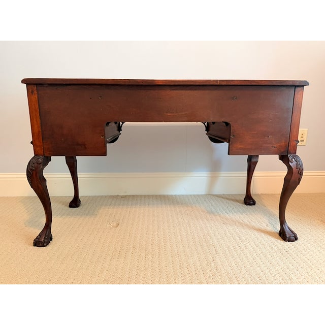 Chippendale Antique Chippendale Style Mahogany Writing Desk / Dressing Table by Northern Furniture Co For Sale - Image 3 of 14