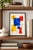 Jonathan Adler Midcentury Modern Abstract Art Print – Blue, Red and Yellow Geometric Design, 12" X 18" For Sale - Image 4 of 9