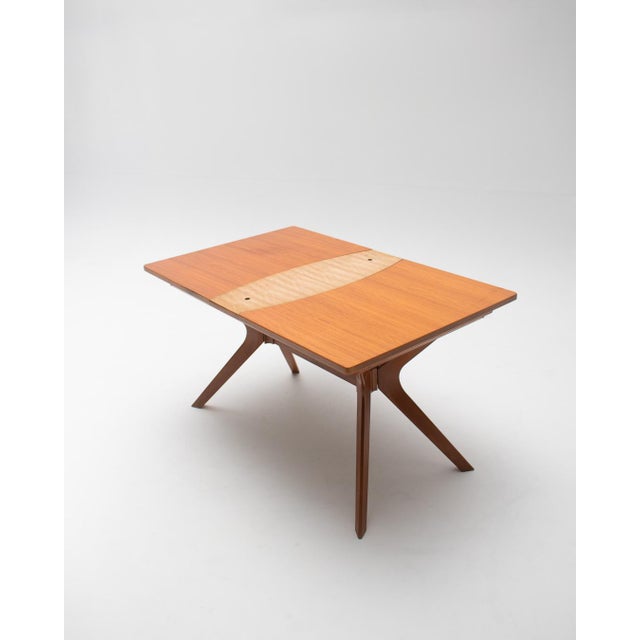 Brown Mid-Century Extendable Dining Table in the style of G-Plan, 1960s For Sale - Image 8 of 9