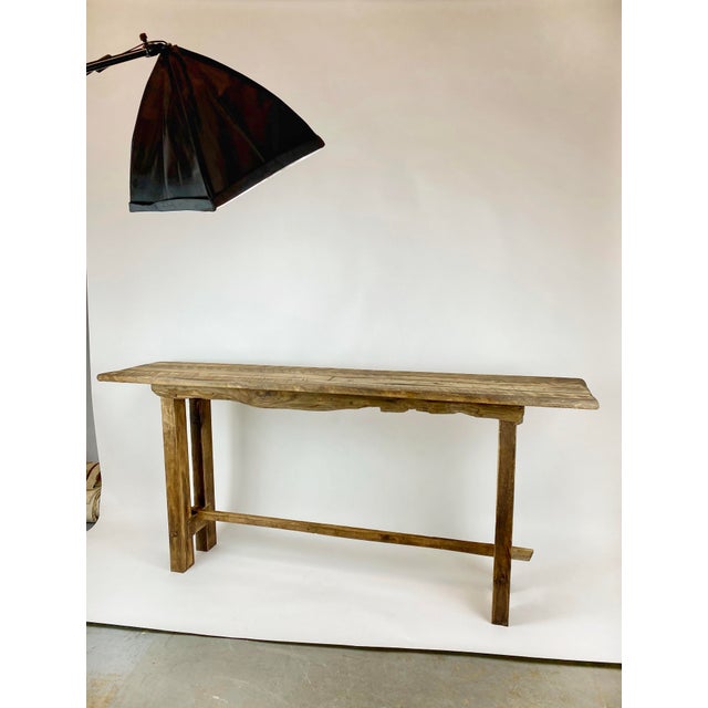 Custom French Farmhouse Console Table of Reclaimed Barn Wood. Chairish