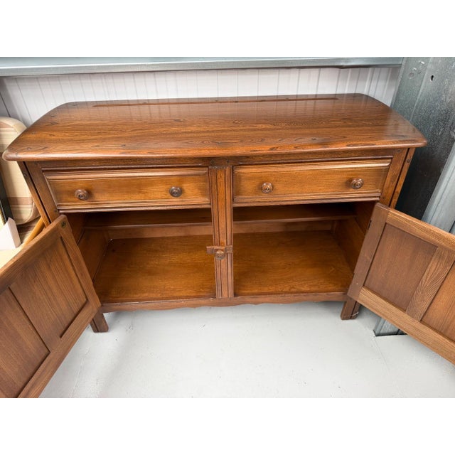 Mid-Century Modern Vintage Sideboard with Cutlery Drawer from Ercol, 1960s For Sale - Image 3 of 10