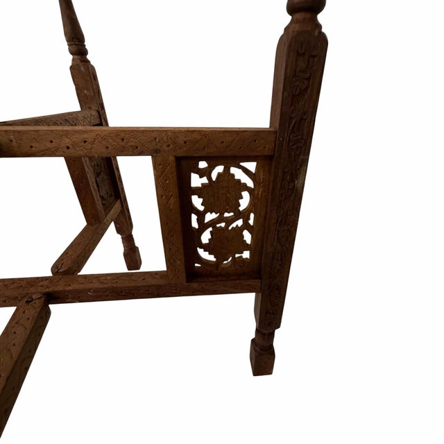 French Country Vintage Anglo Indian Tray Table Stand For Sale - Image 3 of 6