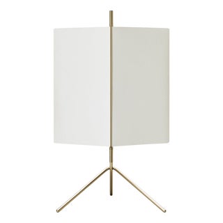 3T09 Bronze Structure and Ivory Fabric Table Lamp by Neri & Hu for Cassina For Sale