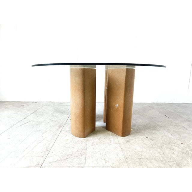 Fossil Stone Dining Table, 1970s For Sale - Image 9 of 12
