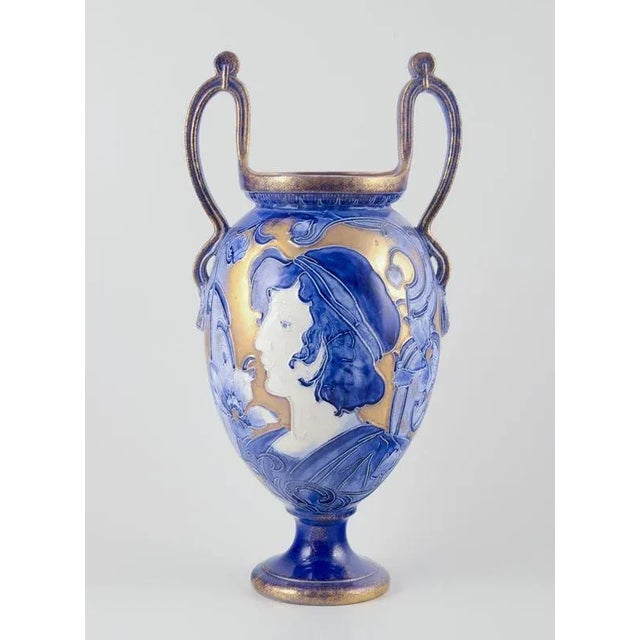 Large Art Nouveau Amphora Shape Vase from Thomas Forester & Sons For Sale - Image 9 of 9