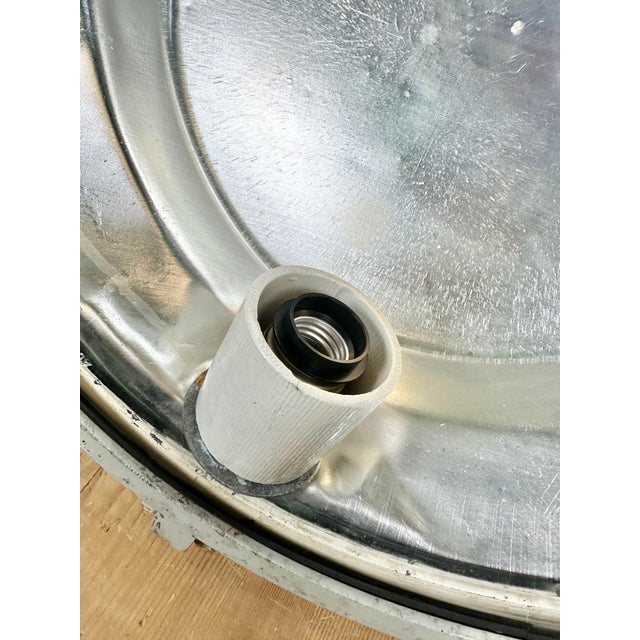 Industrial Polish Cast Aluminium Factory Pendant Lamp from Mesko, 1970s For Sale - Image 15 of 17