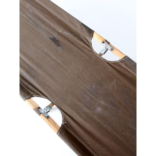 Mid 20th Century Vintage Byer Folding Campaign Style Camp Cot For Sale - Image 5 of 18