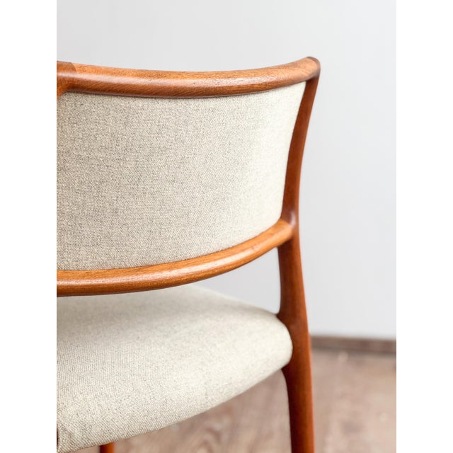 Mid-Century Model 80 Upholstered Chair by Niels O. Møller for J. L. Mollers, Set of 2 For Sale - Image 6 of 16