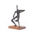 Mid-Century Modern Simon Gordon Mid Century Brutalist Iron Sculpture Man With Fish For Sale - Image 3 of 10