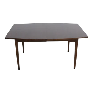 Mid-Century Modern Surfboard Walnut 60" Dining Table by Broyhill