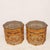 Hexagonal Bamboo Side Tables with Smoked Glass Tops, 1970s, Set of 3 For Sale - Image 3 of 11