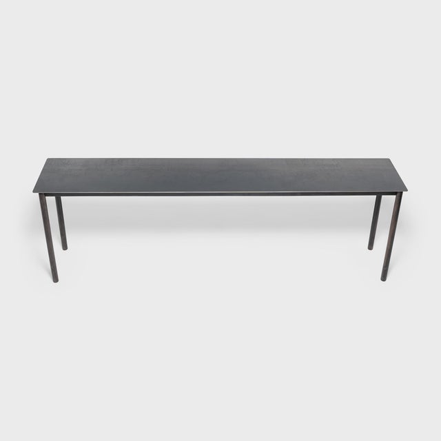 Jim Rose Jim Rose Ming Steel Offering Table For Sale - Image 4 of 6