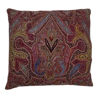 1920s Single Hand Embroidery Persian Suzani Pillow For Sale