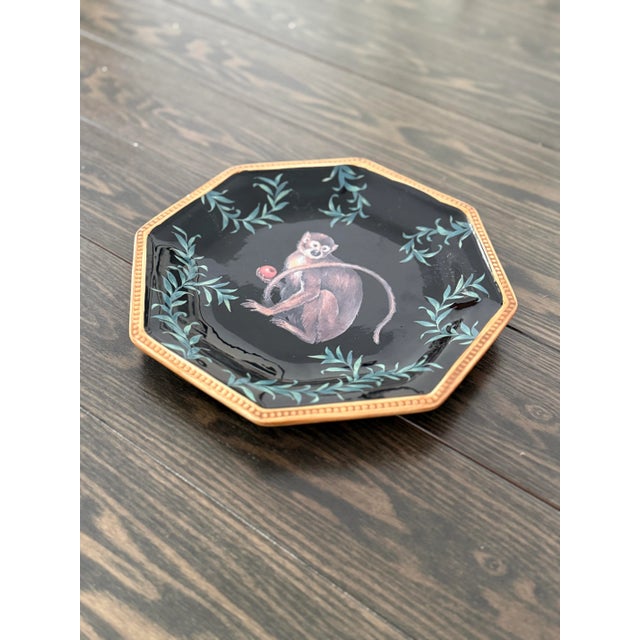 Wood Late 20th Century Raymond Waites Safari Collection Plate - Set of 4 For Sale - Image 7 of 16