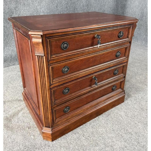 American Hooker Furniture Brookhaven Two-Drawer Lateral File Cabinet For Sale - Image 3 of 12