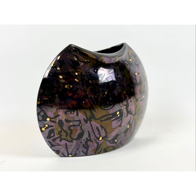 1980s Postmodern Ceramic Vase from Steuler Design, 1980s For Sale - Image 5 of 10