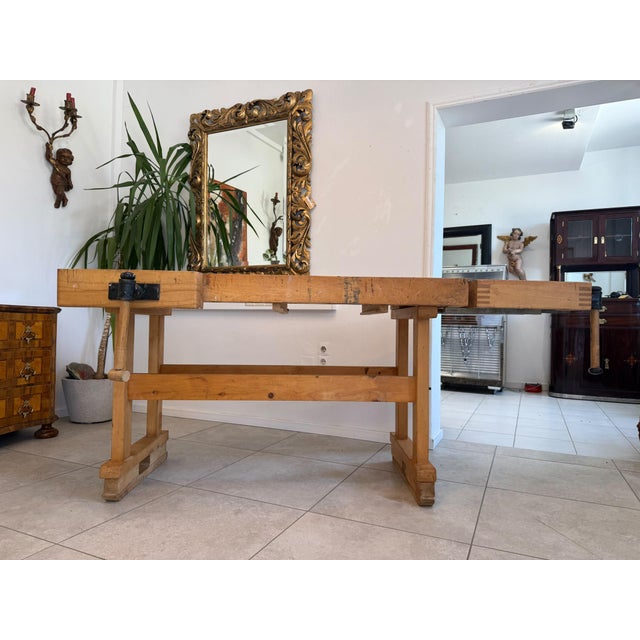 German Workbench in Solid Wood For Sale - Image 12 of 12