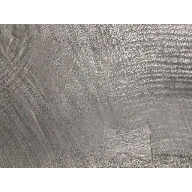 2010s Andrianna Shamaris Impressive Long Charred Wave Bench For Sale - Image 5 of 18