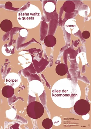 2021 Masters of Serigraphy Posters, Individual Print, Sasha Waltz + Guests, Daniel Wiesmann
