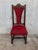 Early 20th Century Spanish Carved Walnut Set of Six Chairs with Red Velvet Seat and Back For Sale - Image 17 of 18