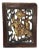 Antique Gilt Lacquered Chinese Panel: Horse & Warriors, Qing Dynasty For Sale