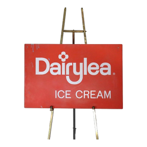 Vintage Tin Dairylea Ice Cream Dairy Advertising Sign C1960