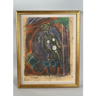 Karel APPEL (1921-2006) pastel drawing For Sale
