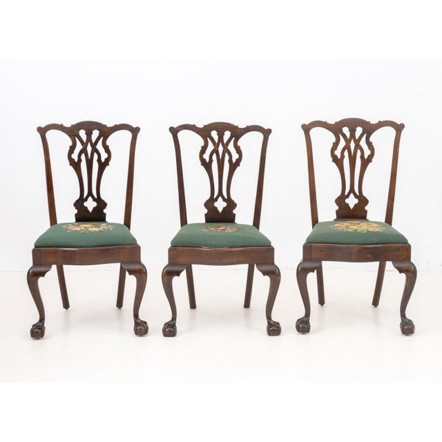 George III Style Mahogany Dining Chairs, 8 For Sale - Image 11 of 18