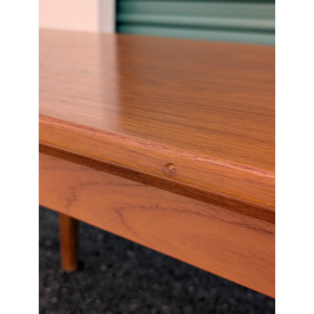 Wood Vintage Danish Modern Niels Bach Teak Elevator Coffee Dining Table Made in Denmark For Sale - Image 7 of 12