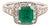 Diamond Emerald Ring 14k Gold 1.40 TCW Certified For Sale