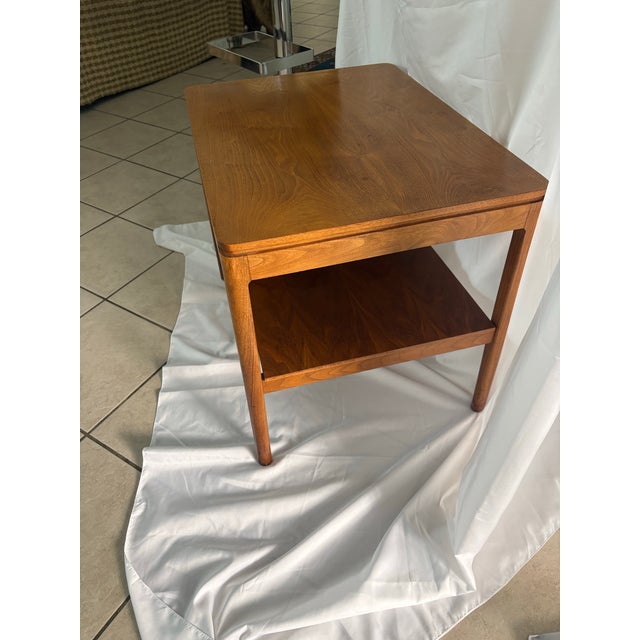 Chestnut Vintage Drexel Declaration Kip Stewart Side Table For Sale - Image 8 of 12
