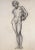 Vintage Neoclassical Drawing of a Male Nude Greco Roman Statue by William B Pattengill 1933 For Sale - Image 4 of 8